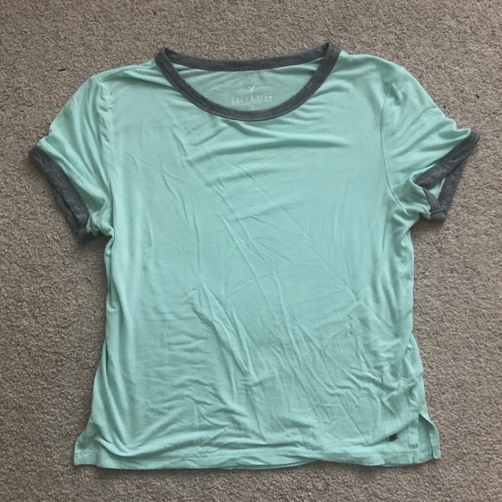 American Eagle Soft & Sexy Ringer Tee